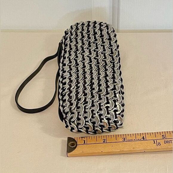 Upcycled Soda Pop Top Wristlet Clutch Black Lining Ecofriendly Upcycled Unique - Picture 7 of 7